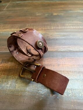 Women's Nocona Belt Co Brown Leather Western  Belt Size 32